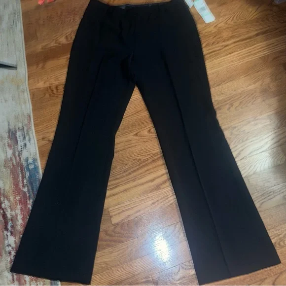 Anne Klein | Pants & Jumpsuits | Anne Klein Blk Dress Trousers Nwt Sz 8 Zip  Button Hook Closure Slit Pockets | Poshmark
